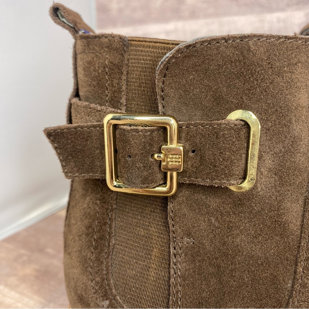 Tommy Hilfiger Chelsea Brown Suede Booties - Size: 9M - Picture 8 of 12